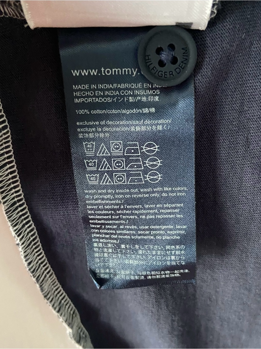 Tommy Hilfiger Long Sleeve Rugby Crop Top Size Large - Picture 9 of 11